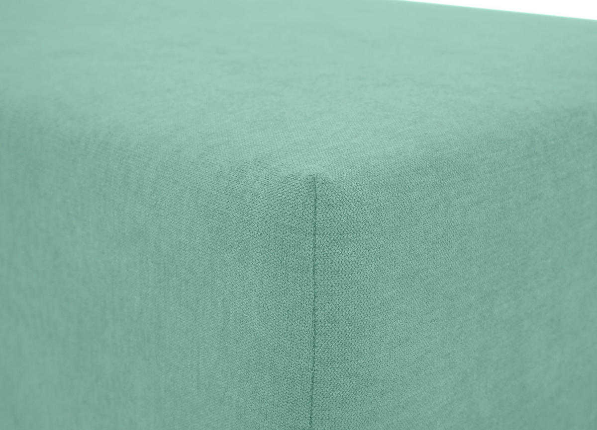 CloseUp von MID.YOU ECKSOFA Anthrazit, Mintgrün Mikrofaser.