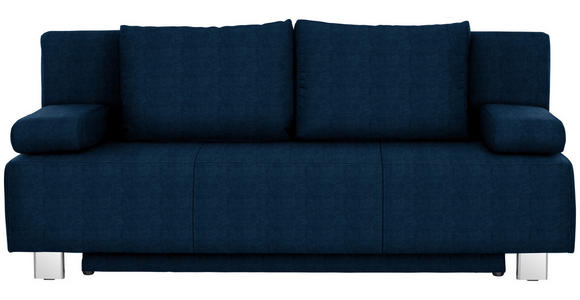 SCHLAFSOFA in Blau  - Chromfarben/Blau, Design, Textil/Metall (197/88/89cm) - Xora