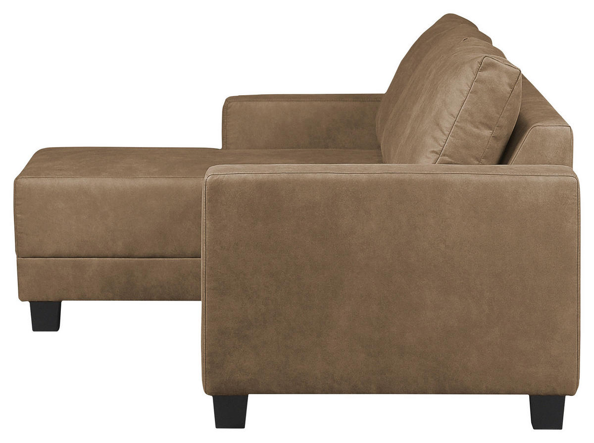KUTNA GARNITURA tekstil  boje blata   - boje blata/smeđa, Design, tekstil/drvo (144/200cm) - MID.YOU