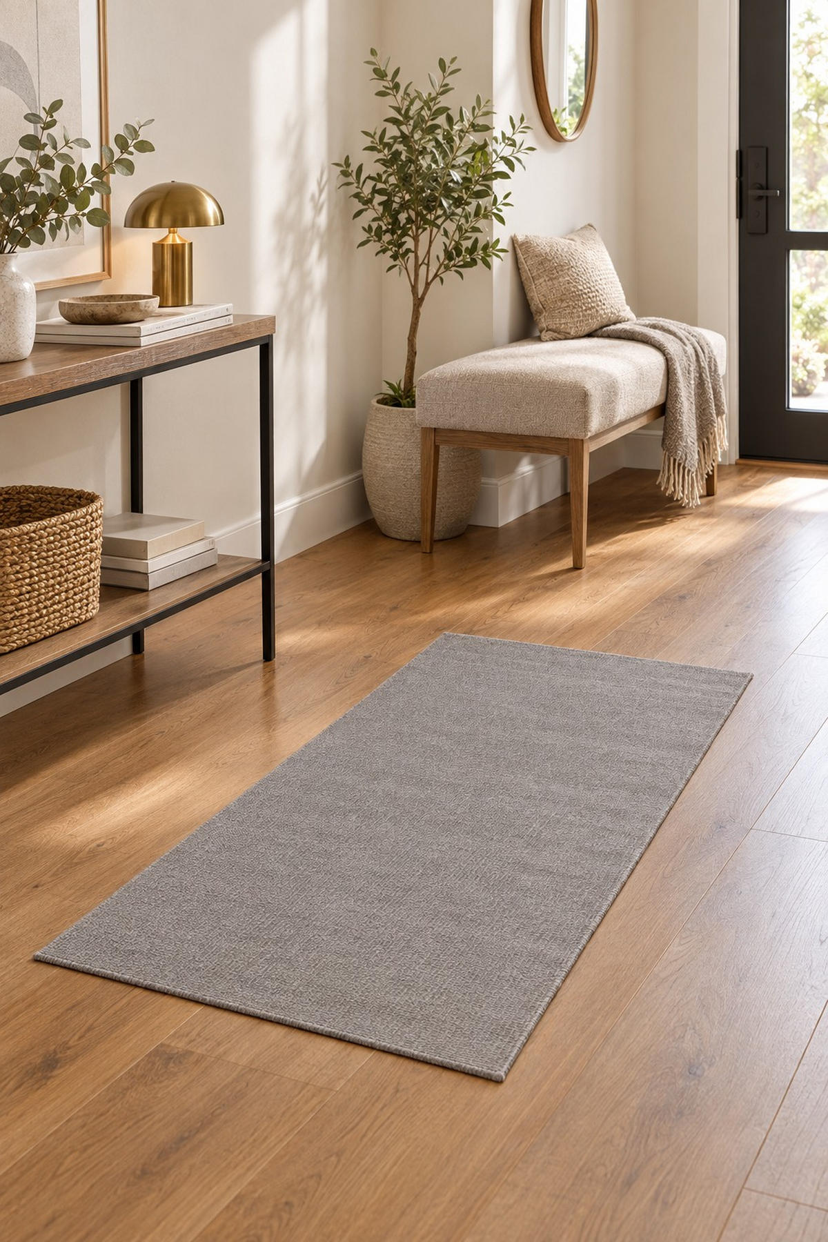 TKANA PREPROGA      200/290 cm    tkano  srebrne barve  - srebrne barve, Basics, umetna masa/tekstil (200/290cm) - Pierre Cardin