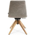 STUHL  in Webstoff Holz, Textil  - Eichefarben/Creme, Design, Holz/Textil (46/82,5-85,25/55cm) - Johann Jakob