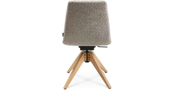 STUHL in Webstoff Holz, Textil - Eichefarben/Creme, Design, Holz/Textil (46/82,5-85,25/55cm) - Johann Jakob