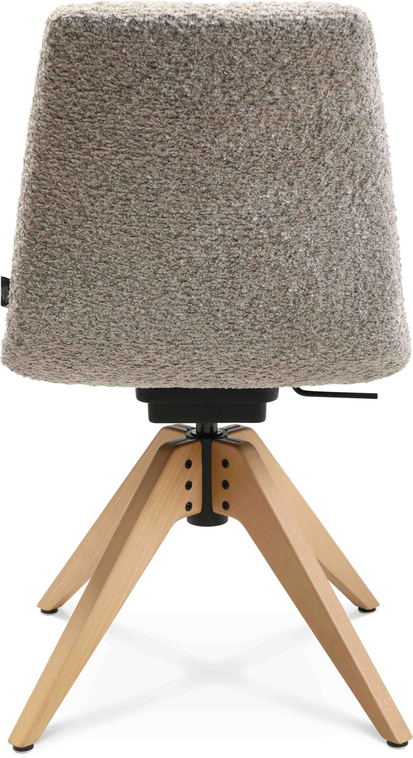 Thumbnail - Johann Jakob Stuhl, Creme, Eiche, Holz, Textil, Buche, Hartholz, Drehkreuz, A-Form, 46x82.5-85.25x55 cm, Beinauswahl, St...