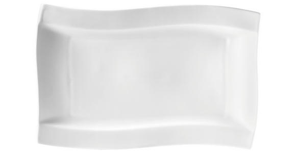 SPEISETELLER Swing 22/33 cm - Weiß, KONVENTIONELL, Keramik (22/33cm) - Novel
