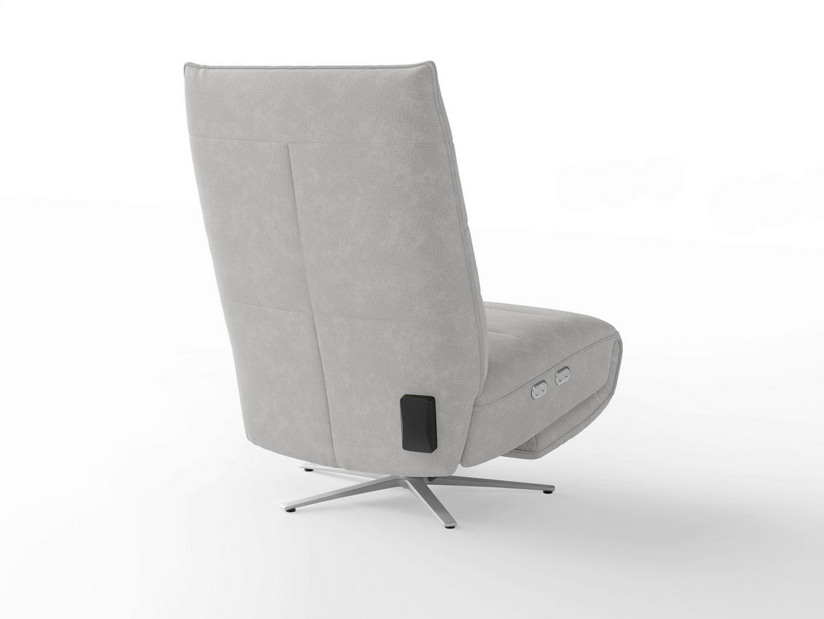 RELAXAČNÍ KŘESLO, textil, barvy stříbra - barvy stříbra, Basics, kov/textil (80/109/98cm) - Sit & More