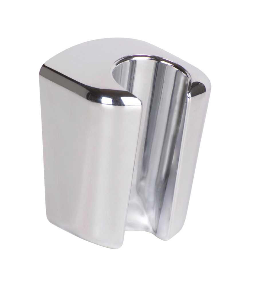 BRAUSEHALTERUNG   - Chromfarben, Basics, Kunststoff (4,3/6,1/4,2cm) - Wenko
