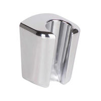 BRAUSEHALTERUNG   - Chromfarben, Basics, Kunststoff (4,3/6,1/4,2cm) - Wenko