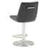 BARHOCKER Lederlook Schwarz - Edelstahlfarben/Schwarz, Design, Textil/Metall (47/86-110,5/56cm) - Novel BARHOCKER Lederlook Schwarz - Edelstahlfarben/Schwarz, Design, Textil/Metall (47/86-110,5/56cm) - Novel