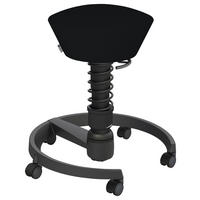 BÜROHOCKER   Schwarz  - Schwarz, Basics, Textil/Metall (55/45,66/55cm) - Aeris