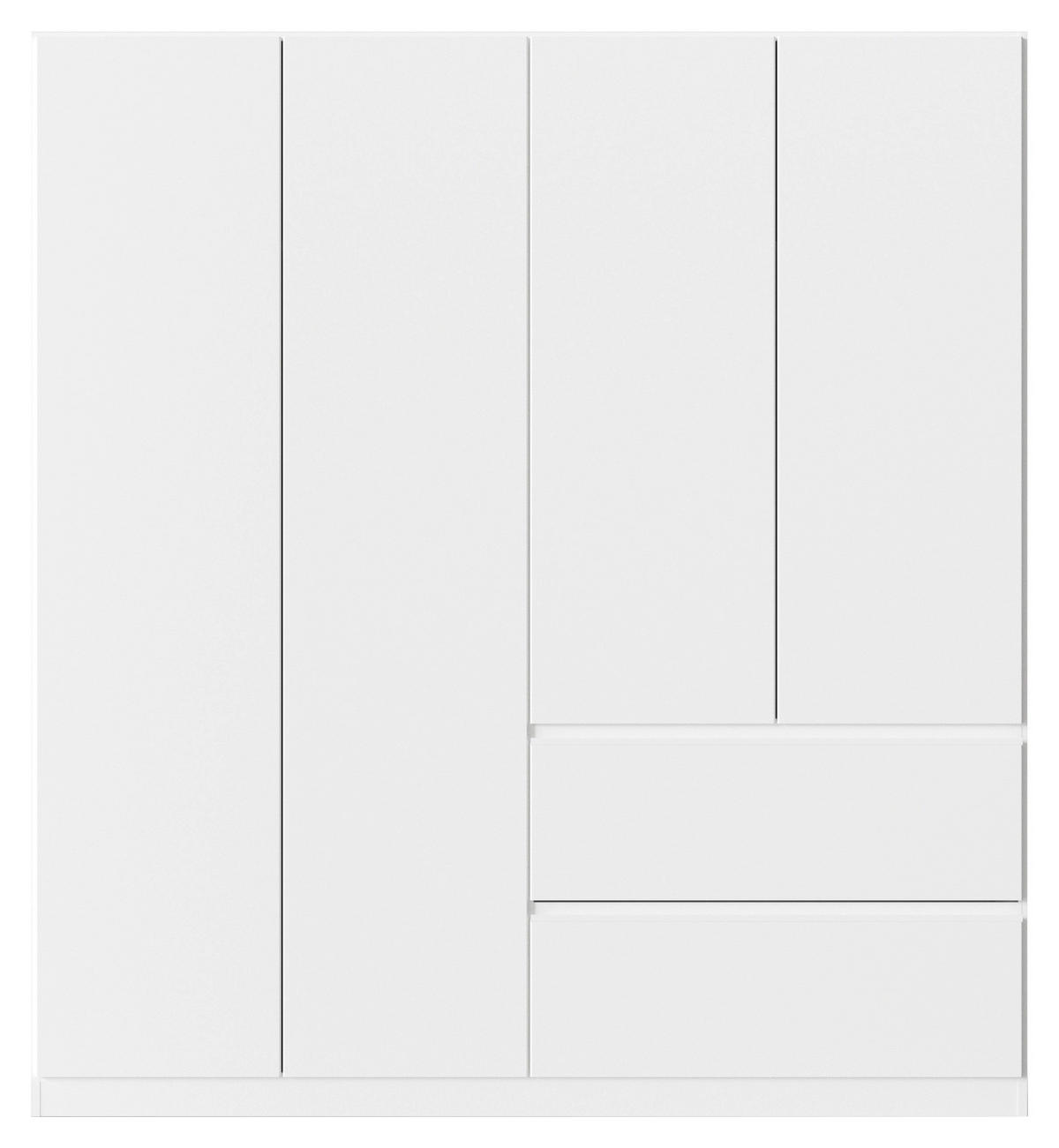DREHTÜRENSCHRANK in Weiss  - Weiss, Modern, Holzwerkstoff (181/197/54cm) - Rauch Möbel
