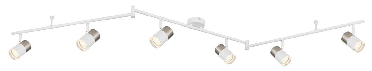 STRAHLER 180/8/18,5 cm   - Transparent/Weiß, Design, Kunststoff/Metall (180/8/18,5cm) - Globo