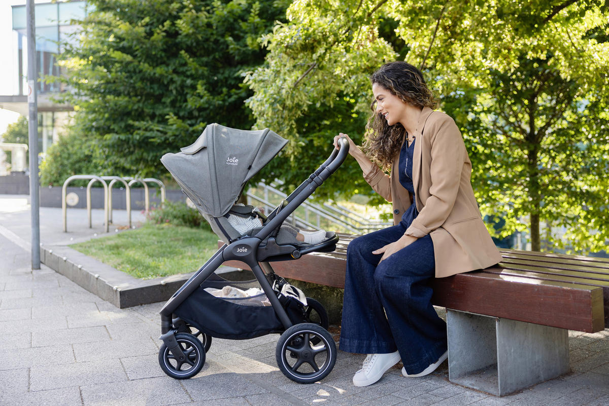 KINDERWAGENSET Finiti 2in1  - Sandfarben/Schwarz, Basics, Kunststoff/Metall (60/109/87cm) - JOIE SIGNATURE