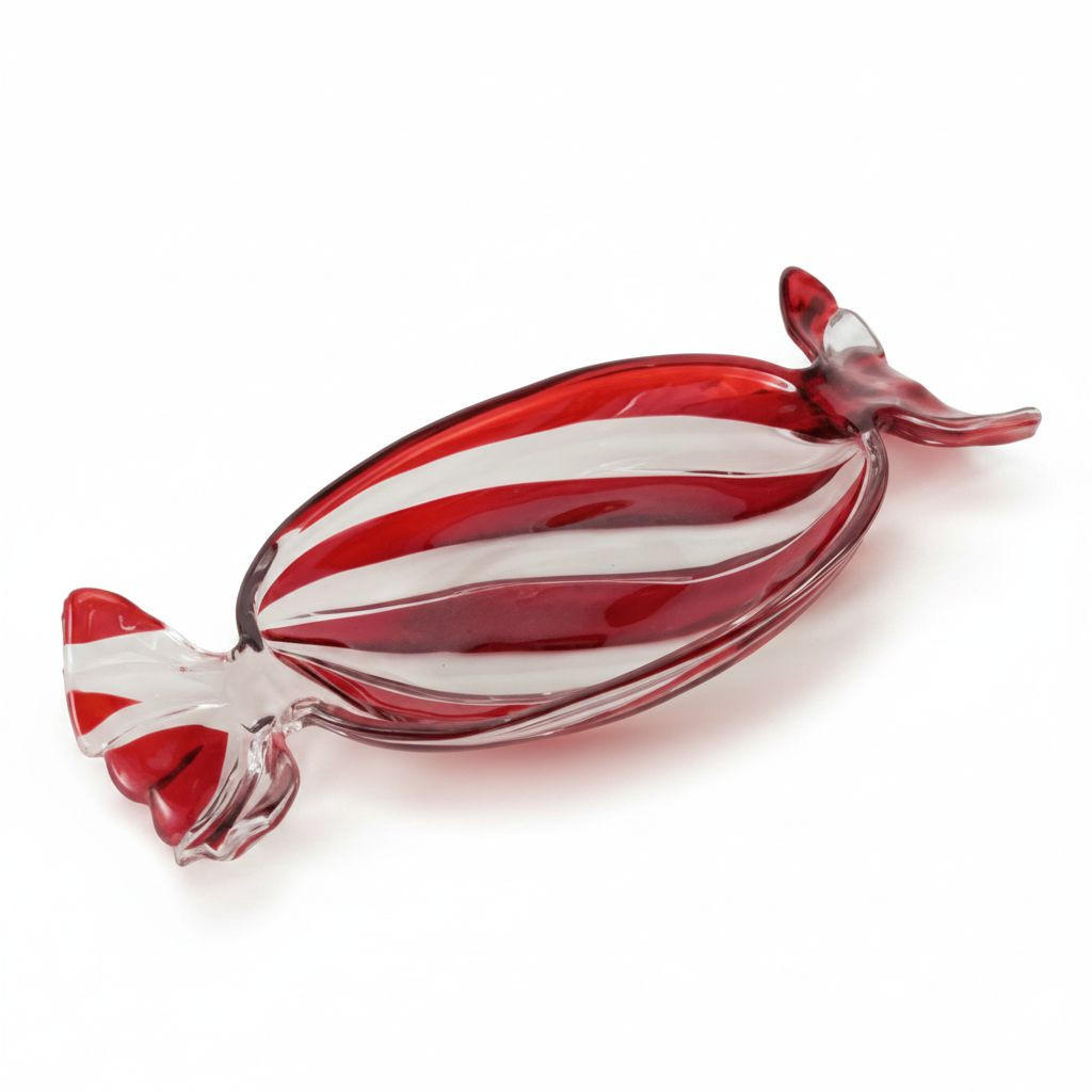DEKOSCHALE - Rot/Weiß, Basics, Glas (34,5/15,3/4cm)