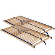 LATTENROST 90/200 cm Mittelzone verstellbar, Birke  - Birkefarben/Buchefarben, Basics, Holz/Kunststoff (90/200cm) - Sleeptex