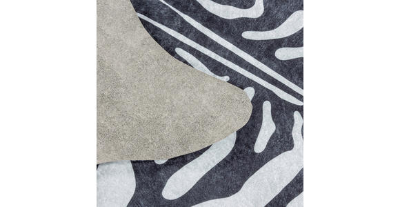 FELLTEPPICH 100/135 cm Etosha - Schwarz/Weiß, Design, Leder/Textil (100/135cm) - Novel
