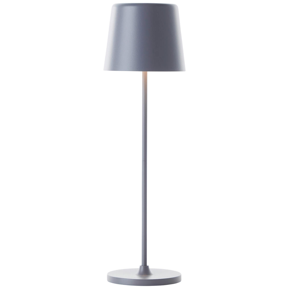 AKKU-TISCHLEUCHTE Kaami 10/37 cm   - Grau, Basics, Kunststoff/Metall (10/37cm) - Brilliant