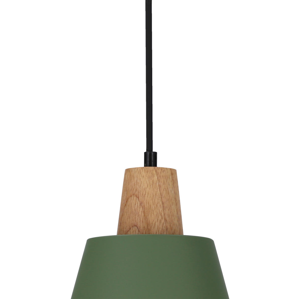 PENDELLEUCHTE 17/24/90 cm  - Dunkelgrün/Schwarz, Trend, Metall (17/24/90cm)