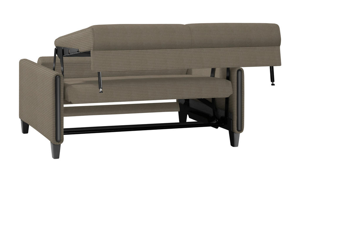 SCHLAFSOFA in Holz, Textil Braun, Schwarz  - Schwarz/Braun, Design, Holz/Textil (174/88/104cm) - Niels Andersson