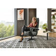RELAXSESSEL in Leder Anthrazit  - Anthrazit/Schwarz, Design, Leder/Metall (76/110/86cm) - Dieter Knoll