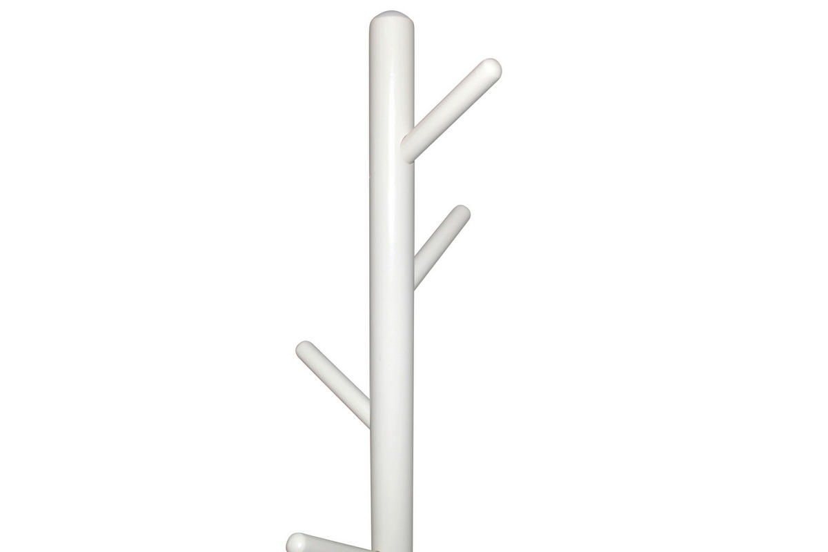 GARDEROBENSTÄNDER in Weiß   - Weiß, Design, Holz (45/45/174cm) - MID.YOU