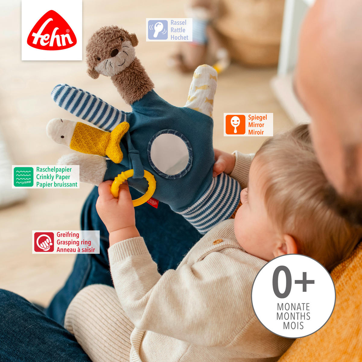 LERNSPIEL Otter Theo  - Multicolor, Basics, Textil (28/25/14,5cm) - Fehn