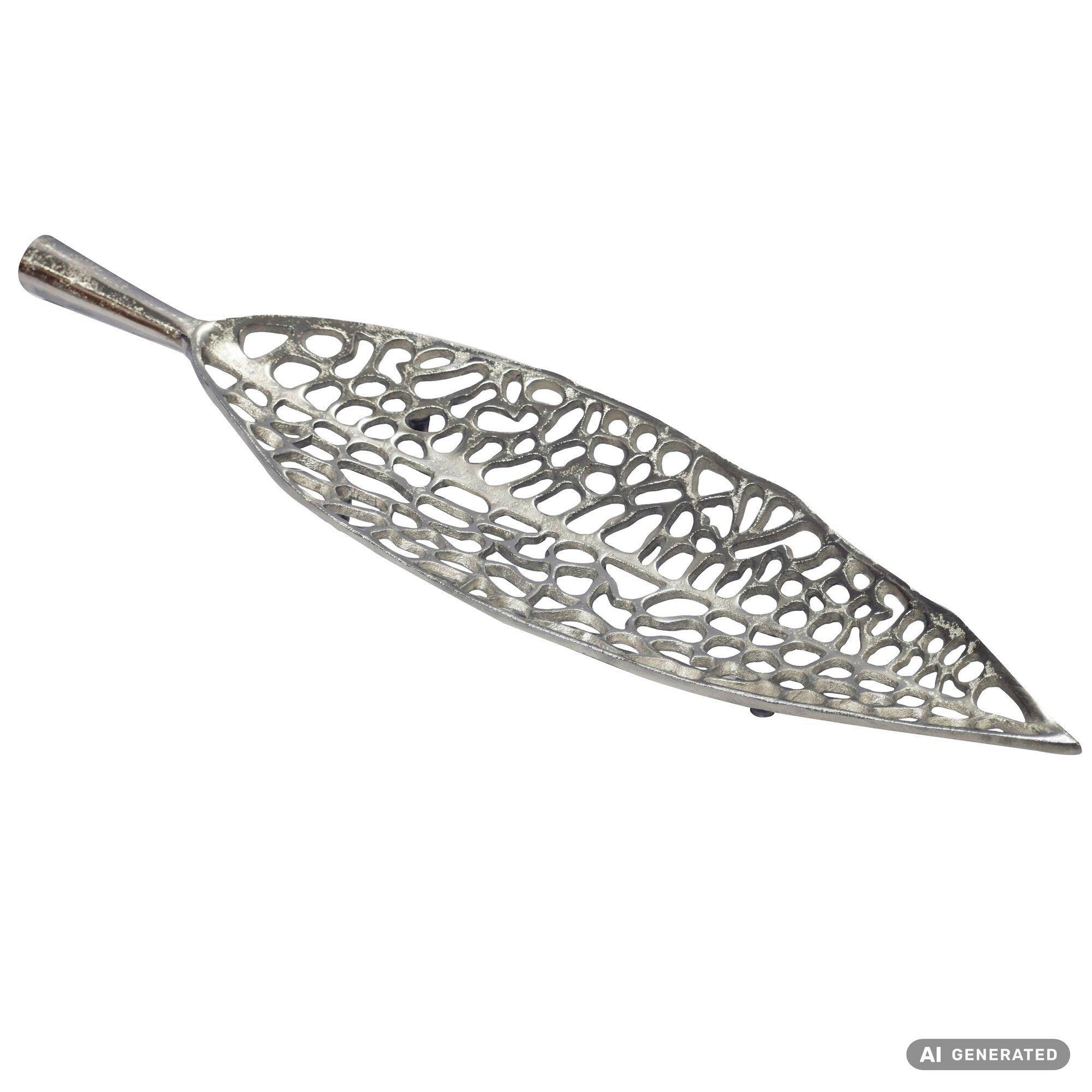 DEKOSCHALE - Silberfarben, Design, Metall (63/5/15cm) - Livetastic