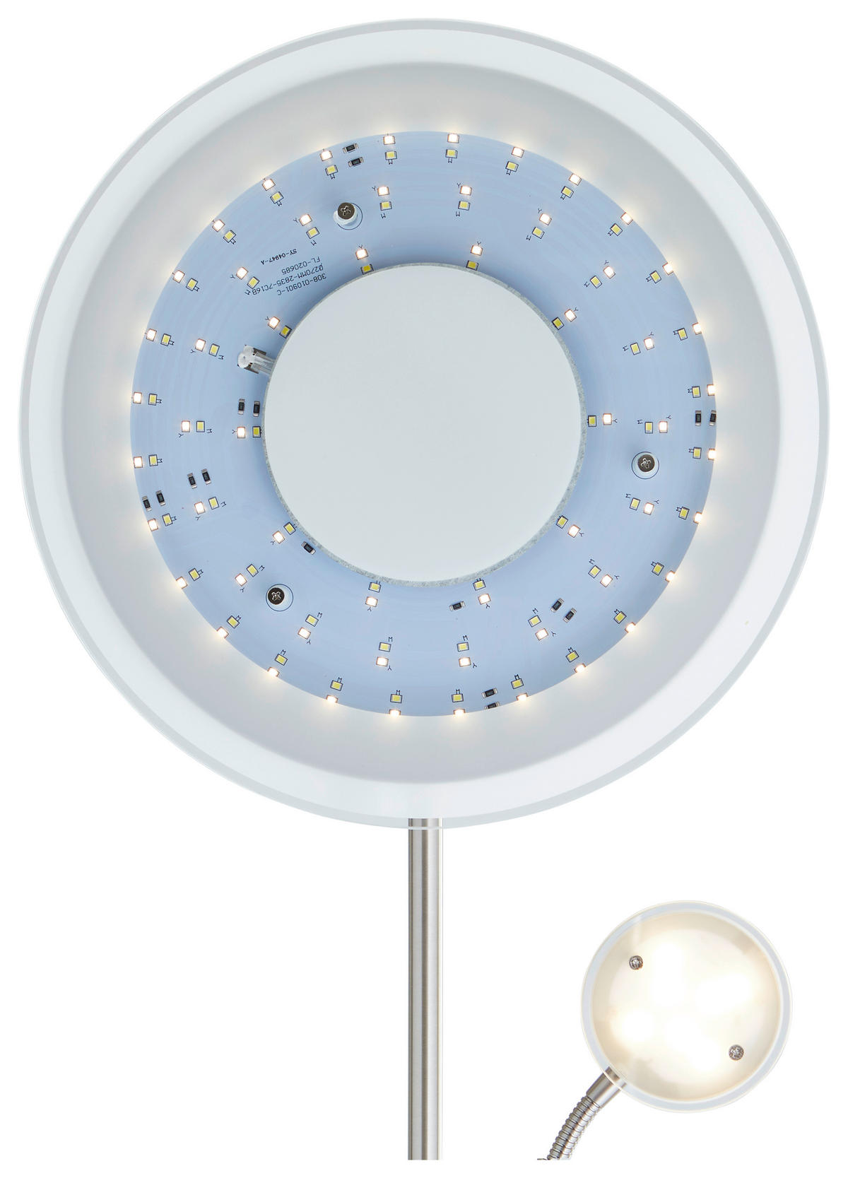 LED-UPLIGHT    - nickelfärgad, Basics, metall/glas (180cm)