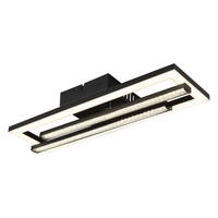 LED-DECKENLEUCHTE    40/37,5/6,3 cm  - Klar/Opal, Design, Kunststoff (40/37,5/6,3cm) - Globo