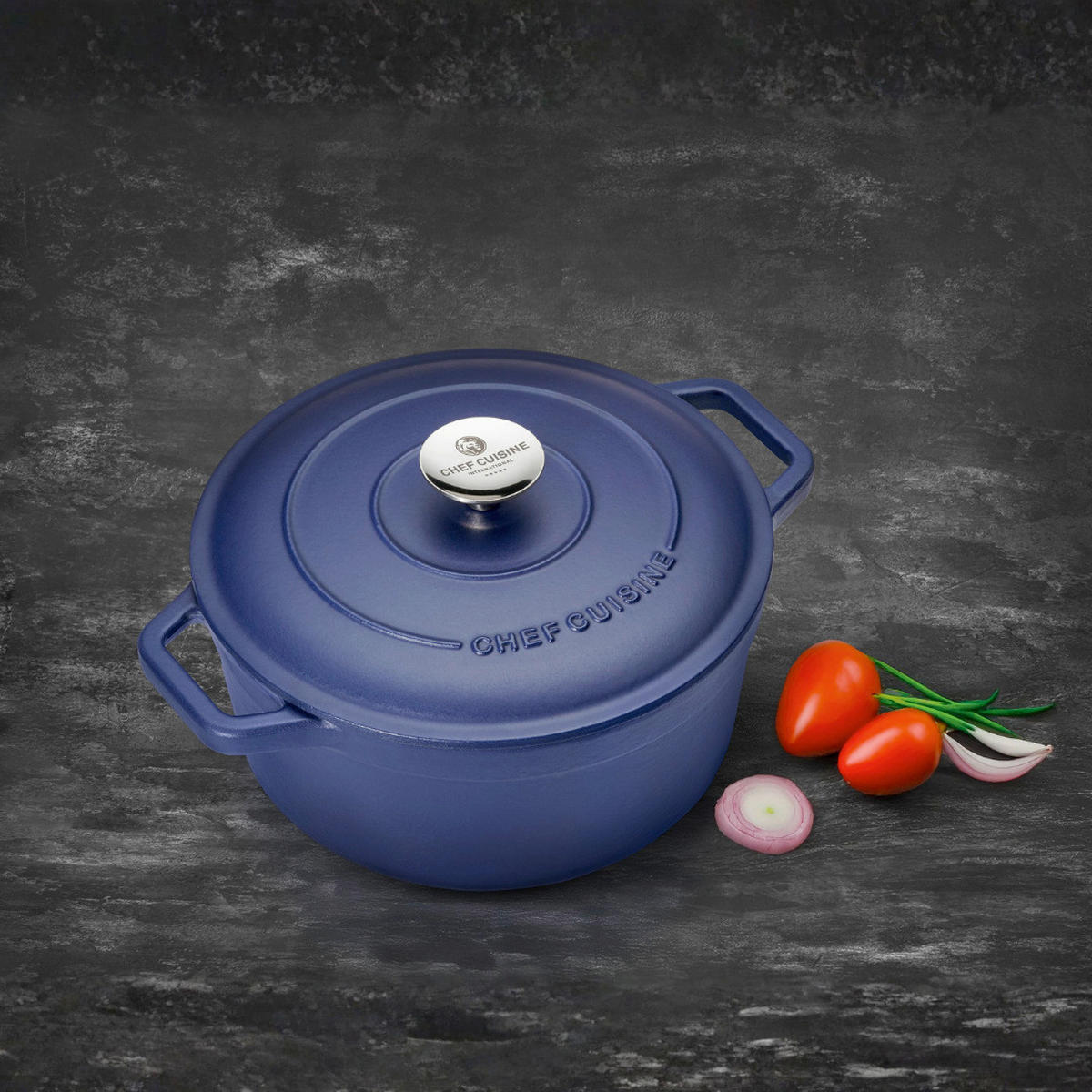 BRÄTER  - Blau/Edelstahlfarben, Basics, Metall (24/10cm) - CHEF CUISINE