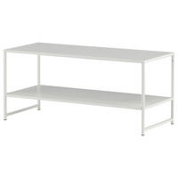COUCHTISCH 102/43/45 cm rechteckig Weiß  - Weiß, Design, Metall (102/43/45cm) - Livetastic