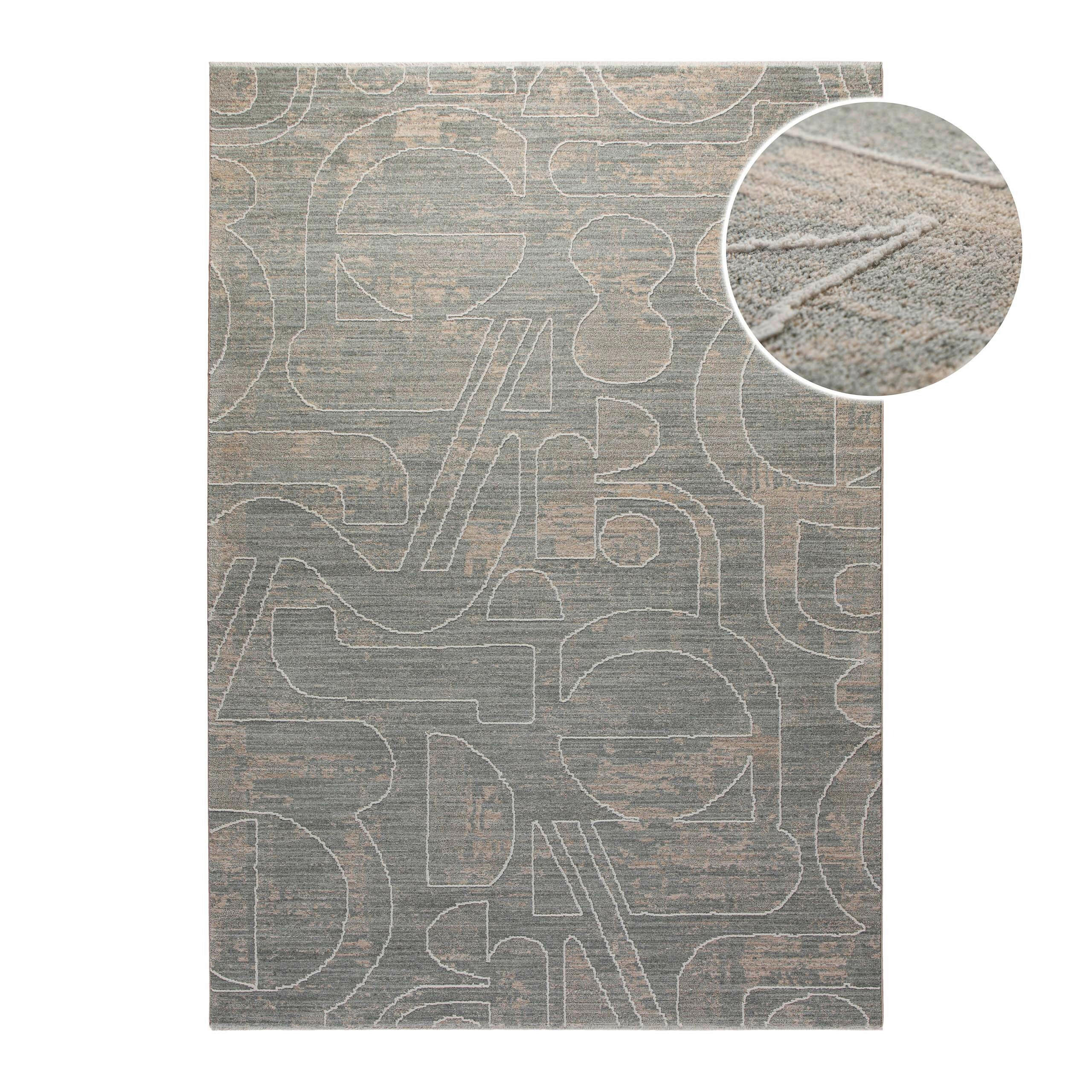 WEBTEPPICH  Wohnzimmer 80/150 cm Esprit Grau rechteckig  - Grau, Basics, Textil (80/150cm) - Esprit