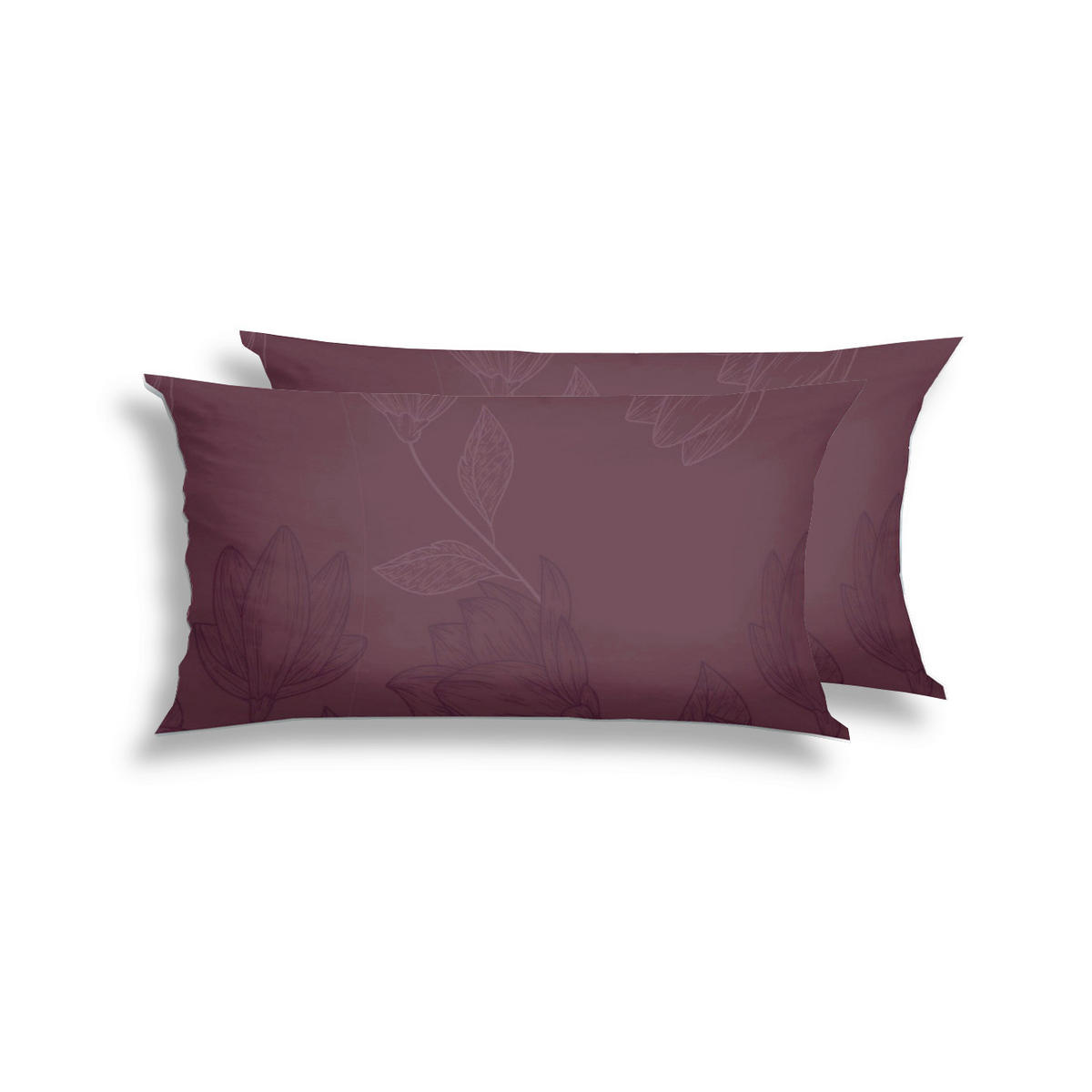 KOPFPOLSTERBEZUG 40/80 cm  - Beere, Basics, Textil (40/80cm) - Florella