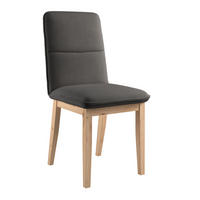 STUHL   Webstoff  - Eichefarben/Anthrazit, KONVENTIONELL, Holz/Textil (47/91/56cm) - Livetastic