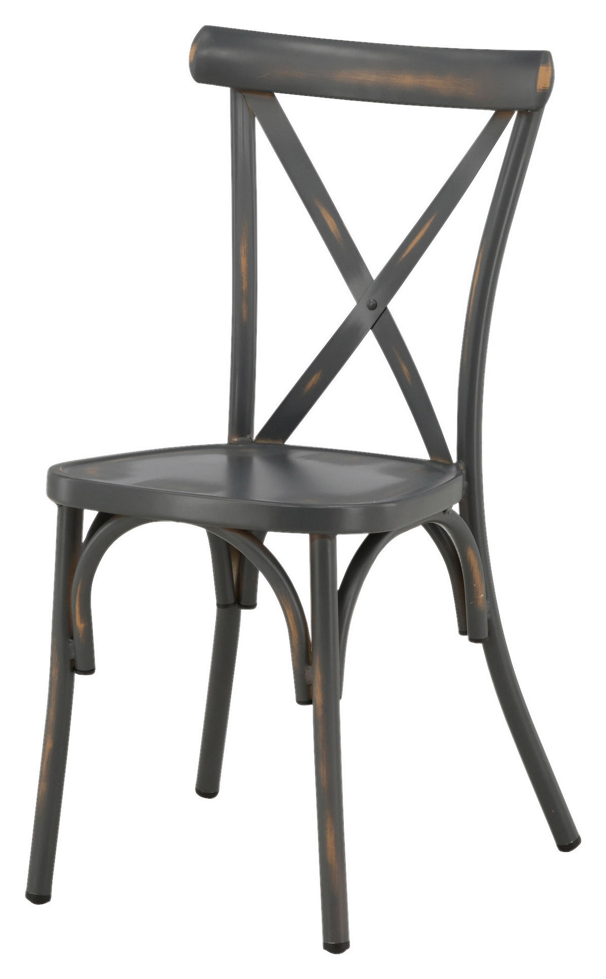 GARTENSTUHL-SET Metall Schwarz  - Schwarz, KONVENTIONELL, Metall (48/88/48cm) - Gardenson
