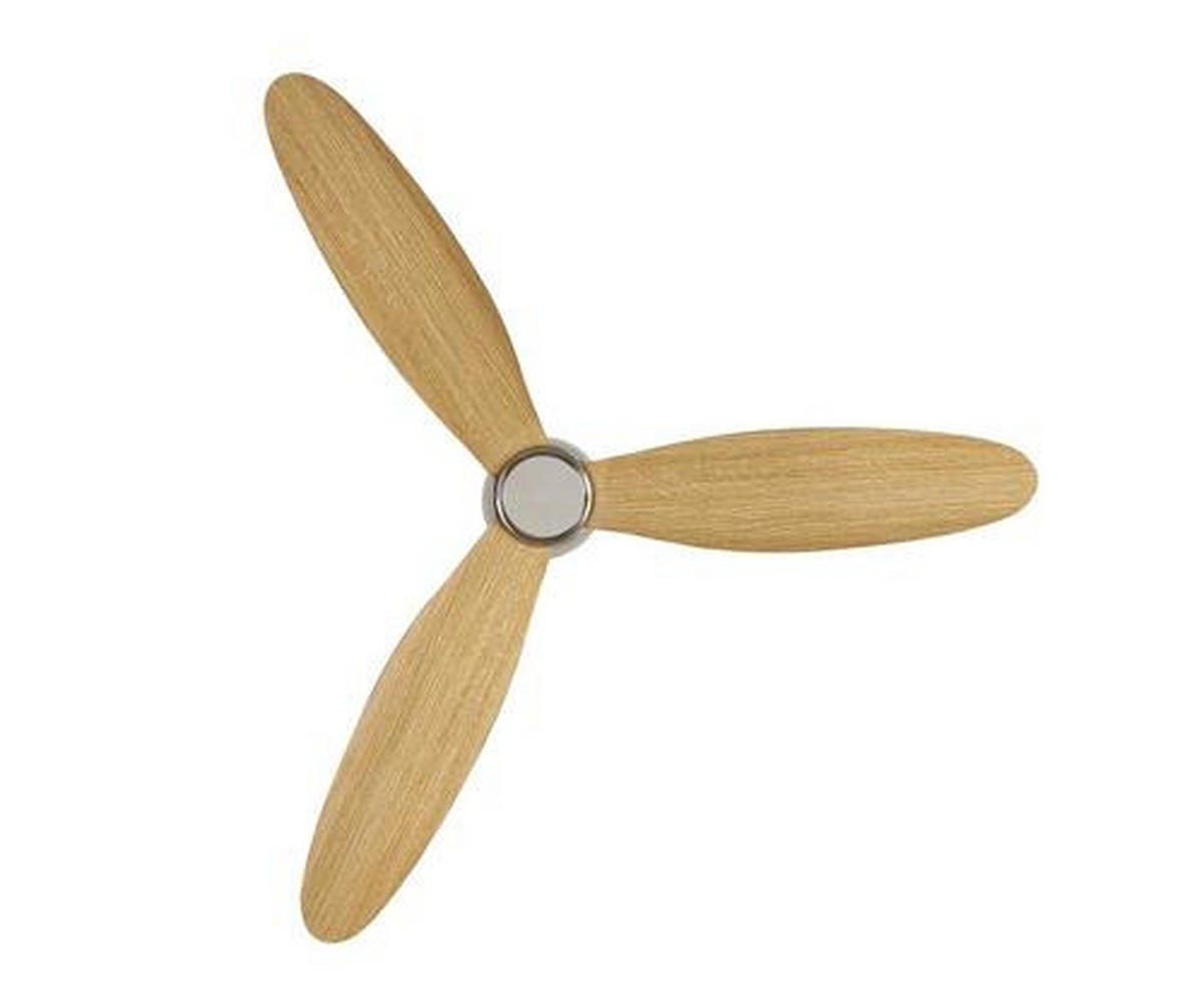 DECKENVENTILATOR  132/19 cm    - Chromfarben/Teakfarben, Basics, Holzwerkstoff/Kunststoff (132/19cm)