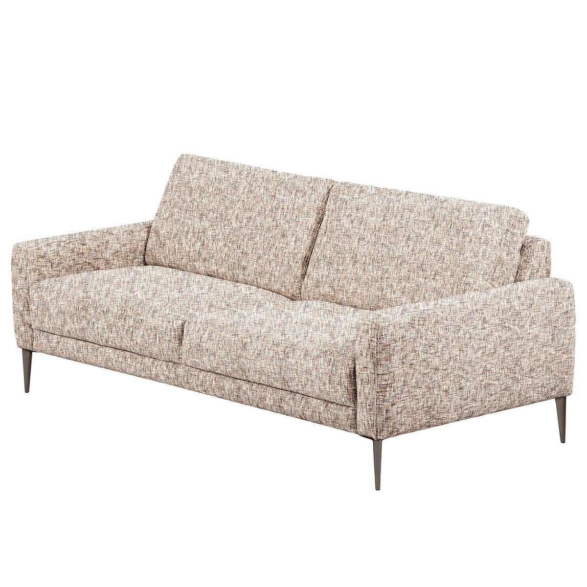 3,5-SITZER - Blau/Weiss, Design, Textil/Metall (207/85/92cm) - Livetastic