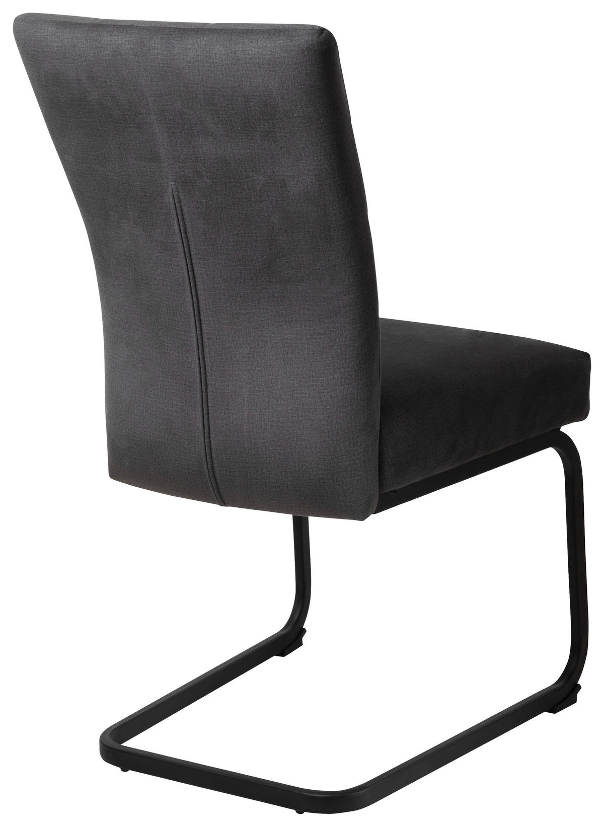 NIHAJNI STOL, kovina, tekstil siva  - siva/črna, Basics, kovina/tekstil (49/94/63cm) - Xora