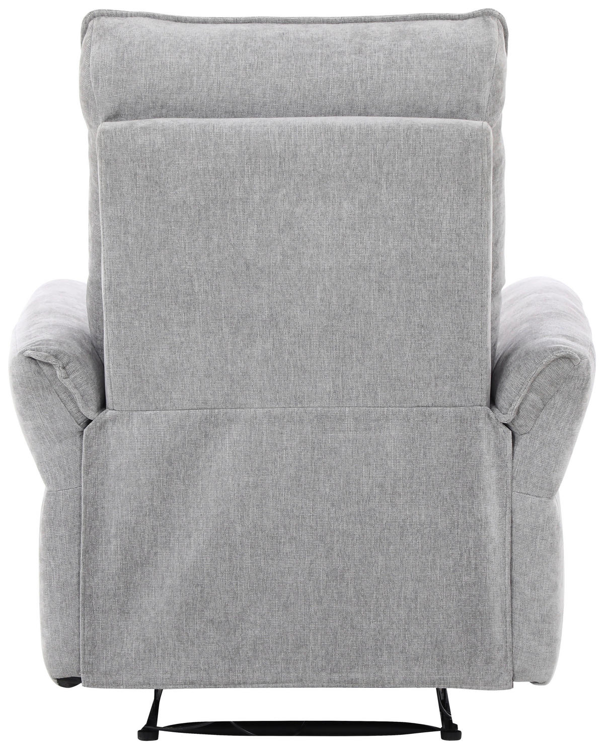 FERNSEHSESSEL  mit Webstoff Grau  - Schwarz/Grau, MODERN, Kunststoff/Textil (86/103/92cm) - Livetastic