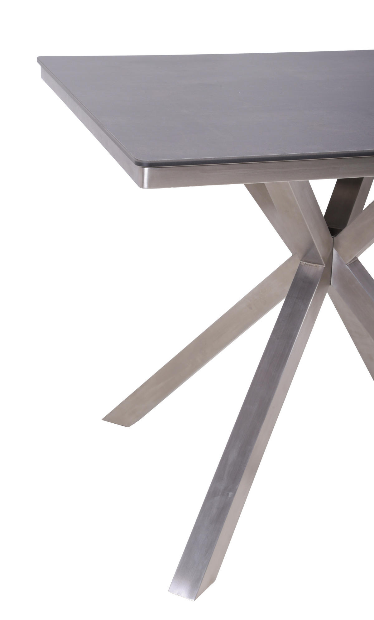 GARTENTISCH Metall, Kunststoff Silberfarben, Dunkelbraun quadratisch  - Dunkelbraun/Silberfarben, Basics, Kunststoff/Metall (90/90/75cm) - Gardenson