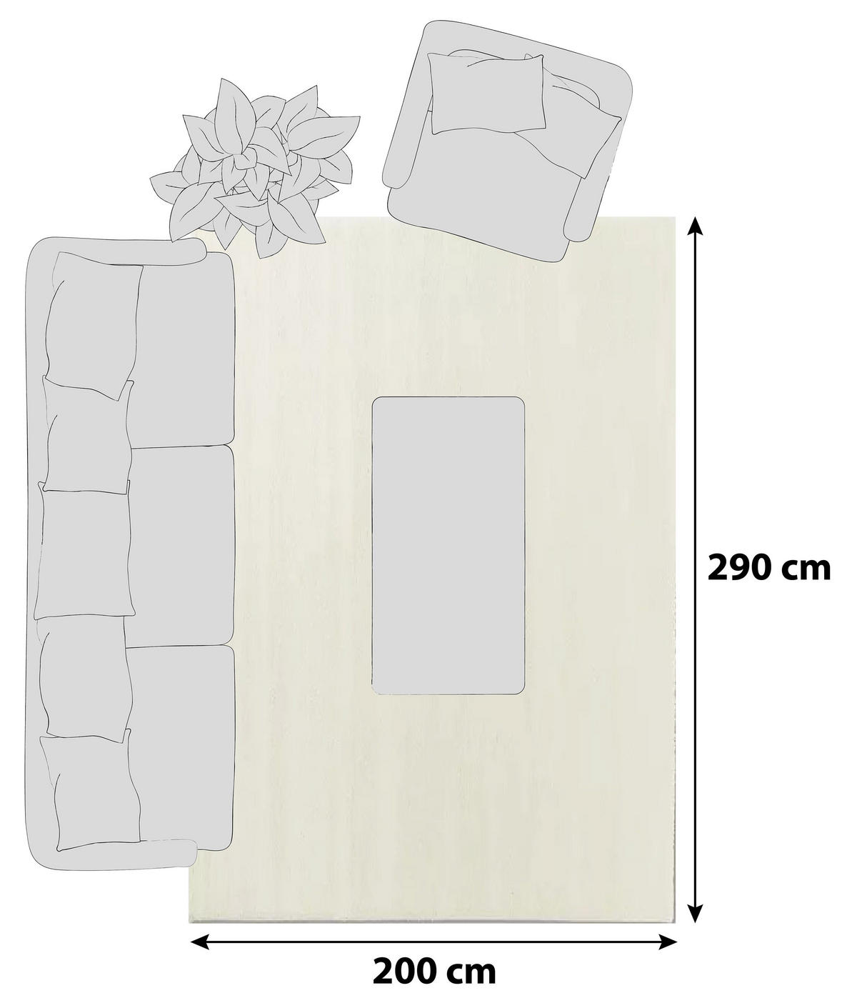 HOCHFLORTEPPICH 200/290 cm Joy Creme  - Creme, Basics, Textil (200/290cm) - Schöner Wohnen