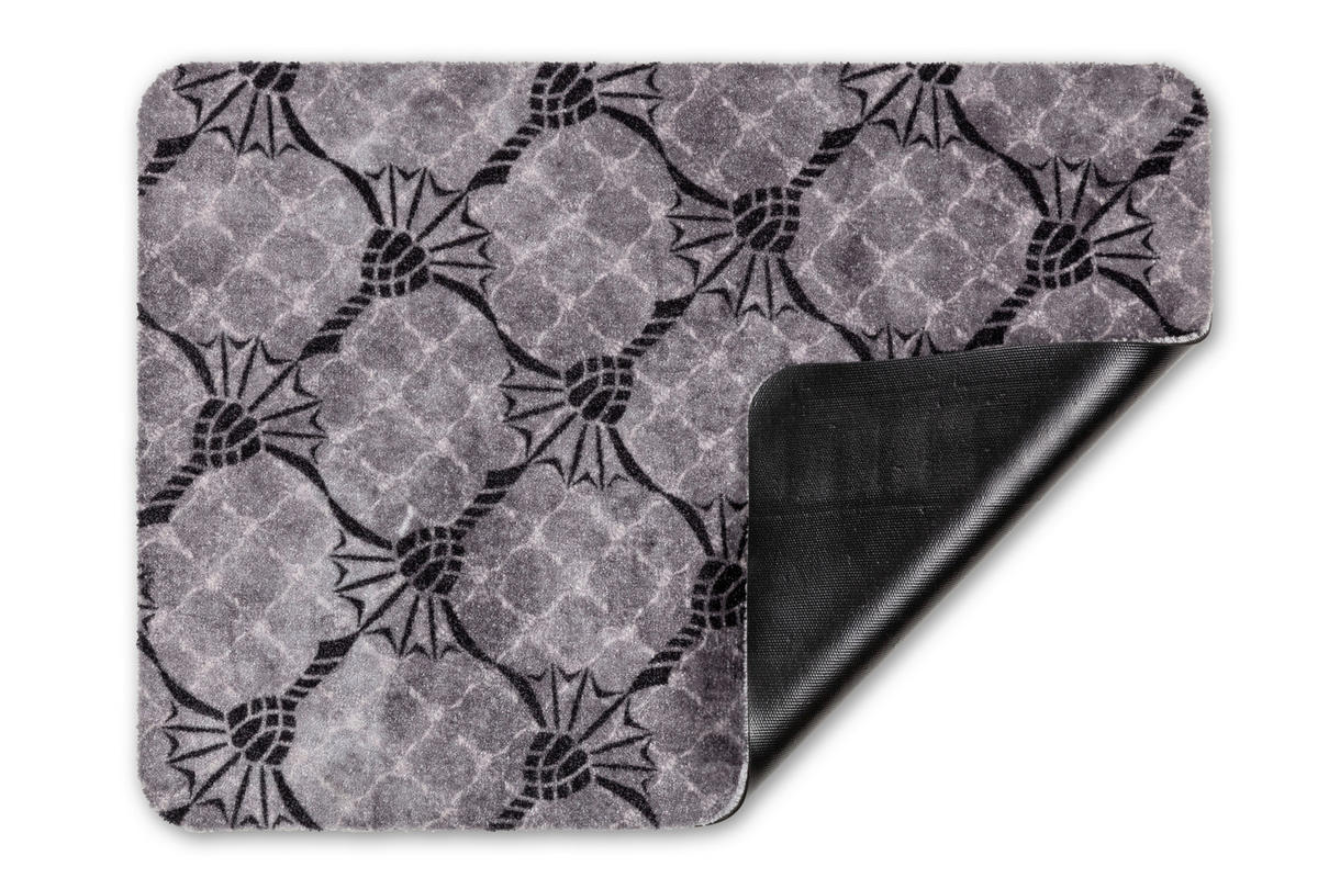 FUSSMATTE - Grau, Design, Kunststoff (67/110cm) - Joop!
