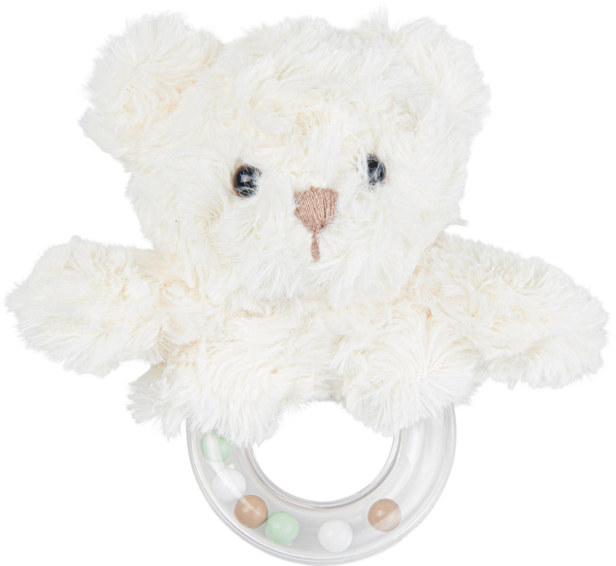 RASSEL BOBBY  - Weiß, Basics, Kunststoff/Textil (12cm) - Patinio