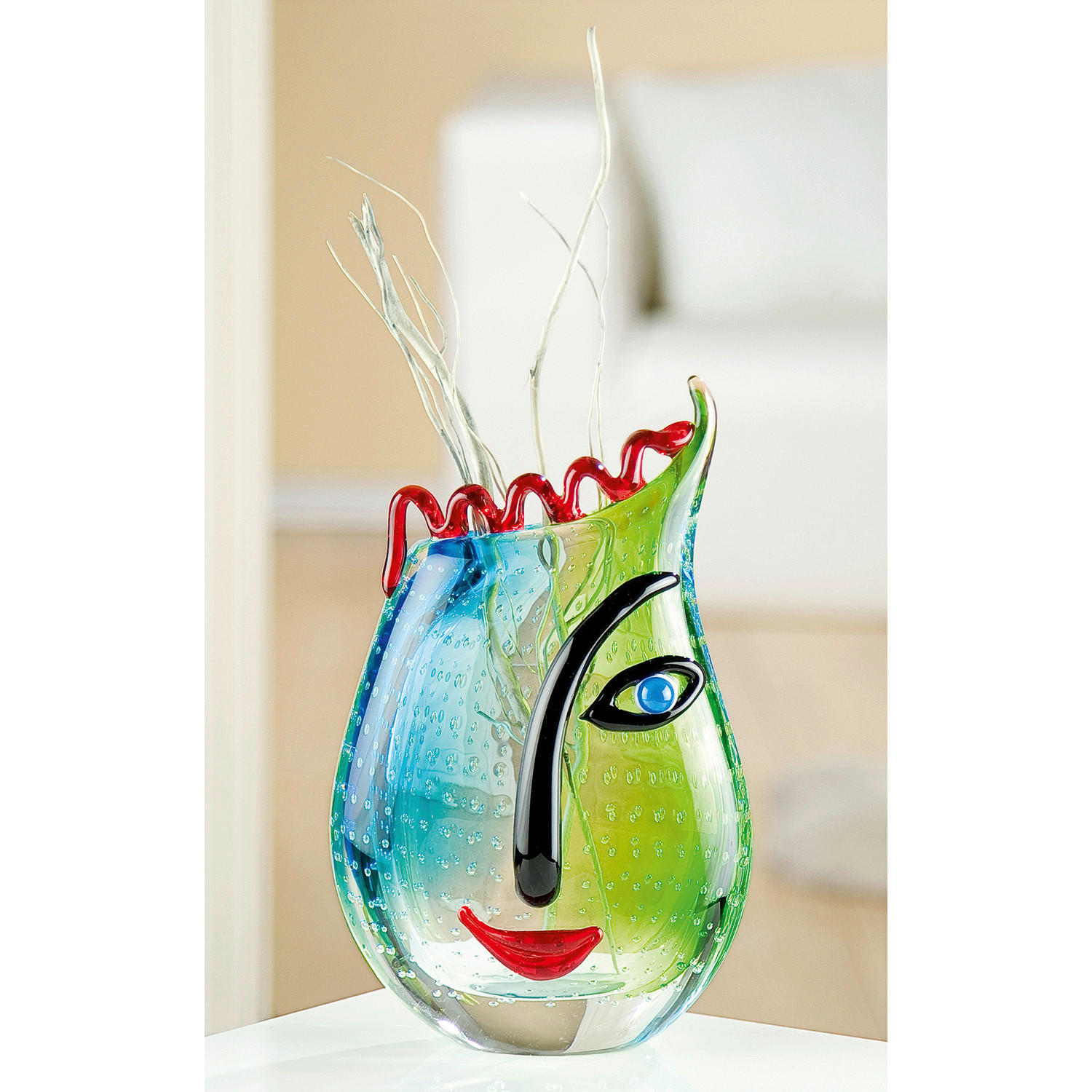 VASE Vero  - Multicolor, Basics, Glas (17/28/9cm)