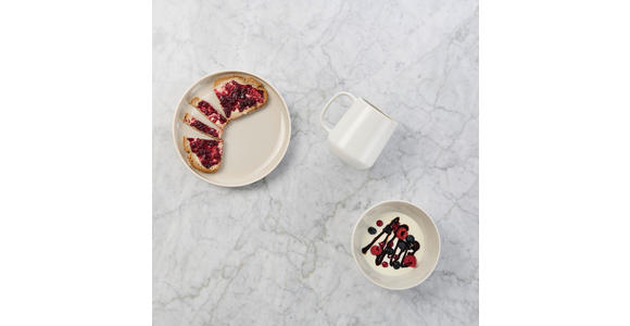 FRÜHSTÜCKSSERVICE Sandfarben LEVANTO 6-teilig 2 Personen  - Sandfarben, Design, Keramik - Novel