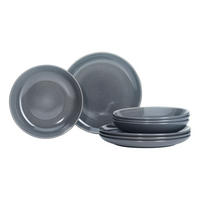 TAFELSERVICE 8-teilig  - Grau Hochglanz, Basics, Keramik (28,5/17/28,5cm) - Ritzenhoff Breker