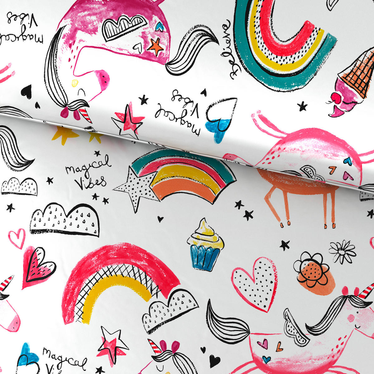 GYEREK PAPLAN-PÁRNAHUZAT SZET 140/200 cm  - pink, Konventionell, textil (140/200cm) - Ben'n'jen