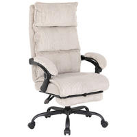 VRTLJIVI STOL les, kovina, umetna masa, tekstil bež  - črna/bež, Moderno, kovina/umetna masa (65/116/124/65cm) - MID.YOU