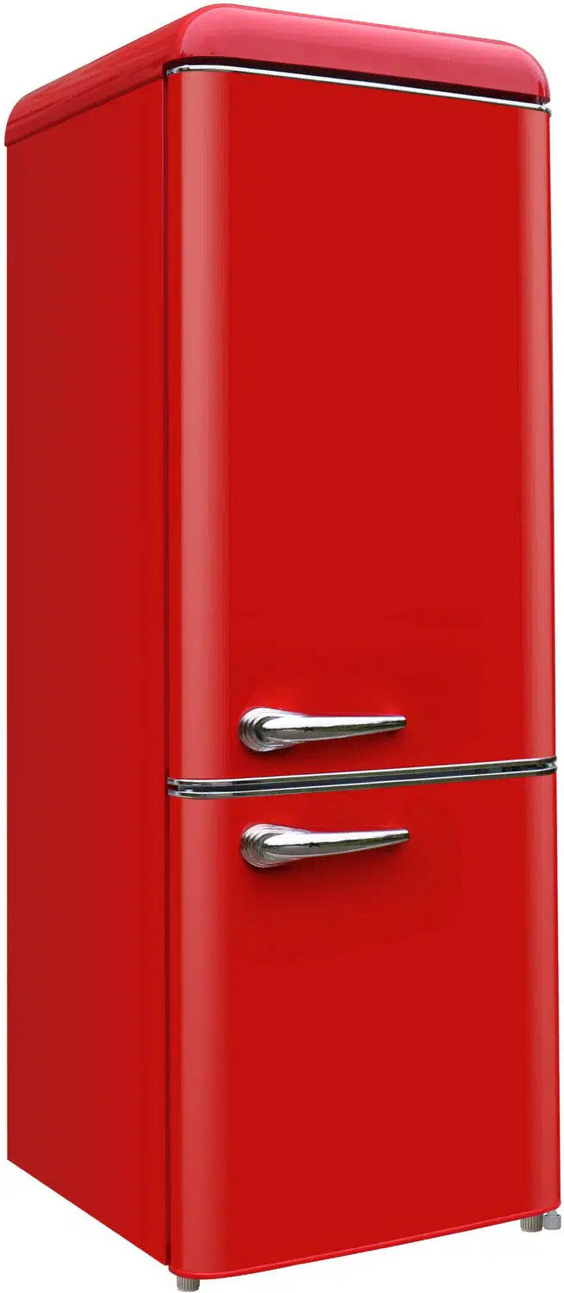 KÜHL-GEFRIER-KOMBINATION BFR 210  - Rot, Basics, Metall (54,5/149,5/58cm) - CEEM