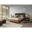 BOXSPRINGBETT 180/200 cm in Dunkelbraun, Wildeiche - Wildeiche/Dunkelbraun, Natur, Holz/Textil (180/200cm) - Valnatura