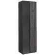 VITRINE in massiv Asteiche Schwarz, Eichefarben - Eichefarben/Anthrazit, Natur, Glas/Holz (62/205,5/39,5cm) - Valnatura